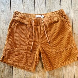 BP Elastic Waist Corduroy Shorts - Men’s Small; Color Adobe
